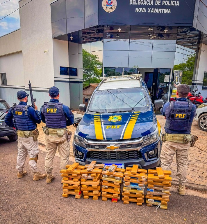 PRF apreende mais de 100 kg de maconha e ecstasy em fiscaliza��o na BR-158, em Nova Xavantina