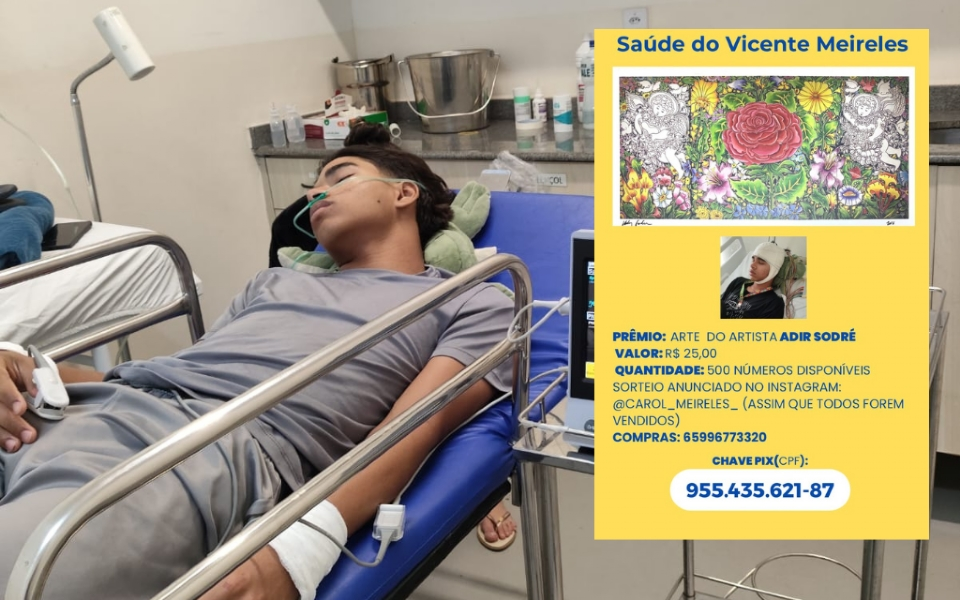 Famlia promove rifa de obra de Adir Sodr para custear tratamento de adolescente em MT