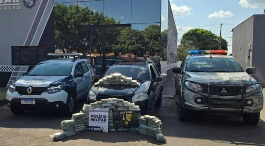 Pol�cia Militar e Gefron apreendem 112 tabletes de coca�na em Conquista d�Oeste