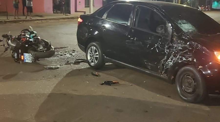 Jovens de 20 anos morrem em grave coliso entre carro e moto em Rondonpolis