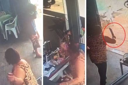 Dona de mercado reage a assalto e expulsa ladr�es com fac�o