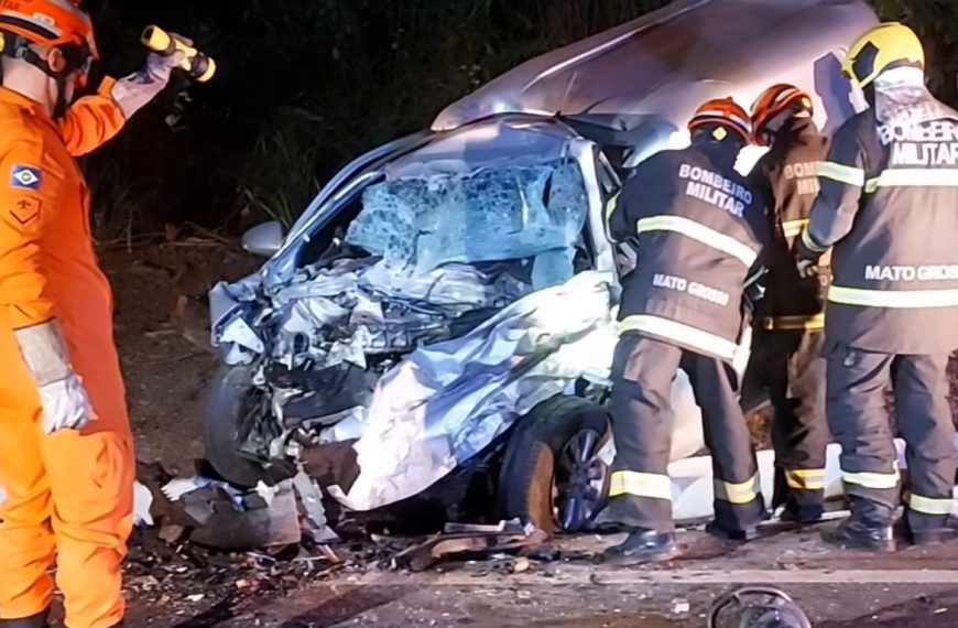 Grave acidente na MT-358 em Tangar da Serra deixa um morto e quatro feridos (Vdeo)