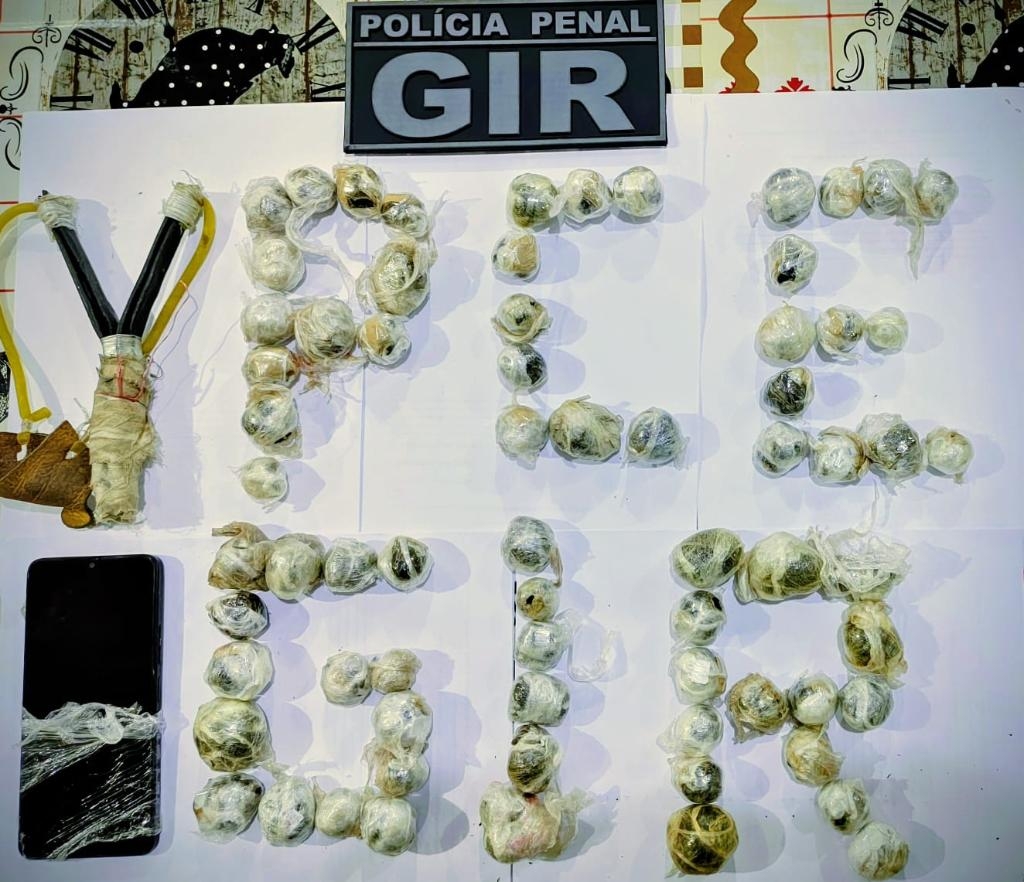Policiais penais interceptam entrada de entorpecentes e celular em raio de seguran�a m�xima