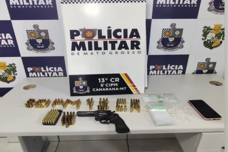 Homem � preso por amea�a e porte ilegal de arma de fogo em Canarana