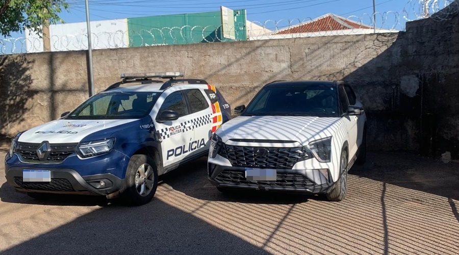 Ve�culo furtado em Rondon�polis � recuperado pela Pol�cia Militar