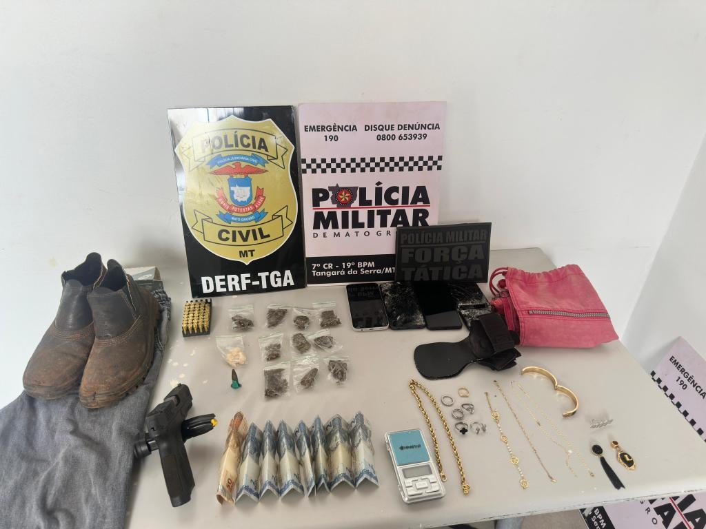 A��o conjunta prende homem faccionado suspeito por roubo com ref�ns em Tangar� da Serra