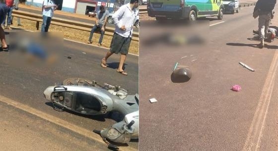 Motociclista tenta ultrapassagem em rodovia e morre atropelada por caminh�o