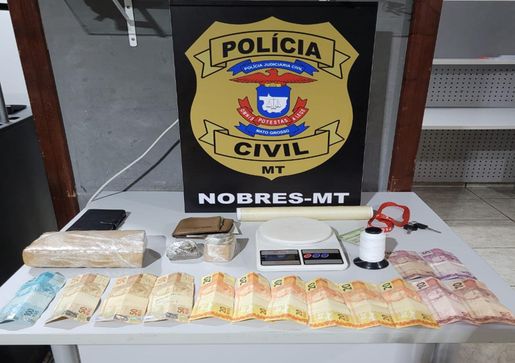 Pol�cia Civil prende dois traficantes que atuavam com �delivery� de drogas em Nobres