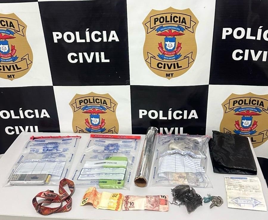 Pol�cia Civil prende jovem envolvida com o tr�fico de drogas em Nova Xavantina