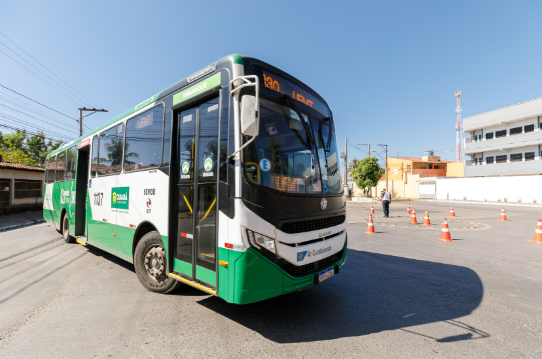 Frota de nibus em Cuiab  reforada para atender candidatos no dia da prova do CNU