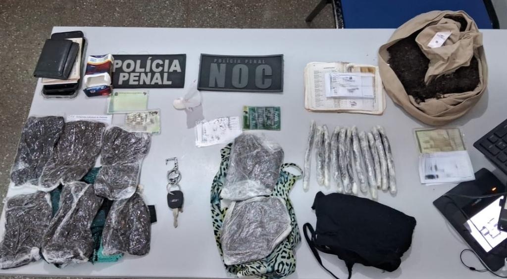 Visitantes s�o flagradas tentando entrar com entorpecentes em unidades prisionais do Estado