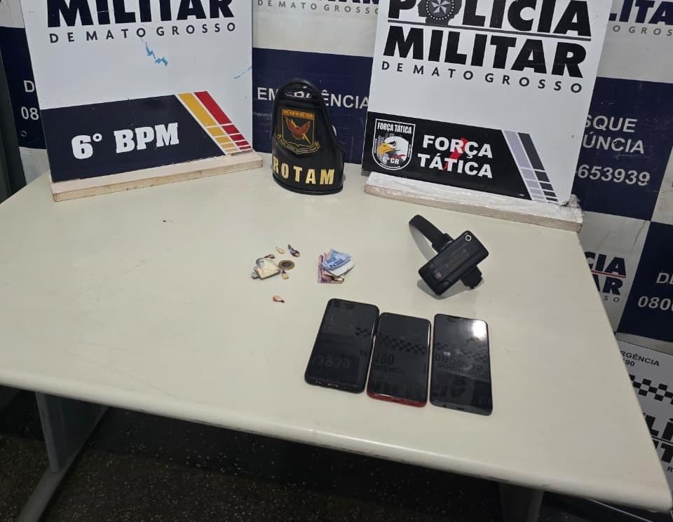 Trio � preso pela Pol�cia Militar ap�s den�ncia de tentativa de homic�dio em C�ceres