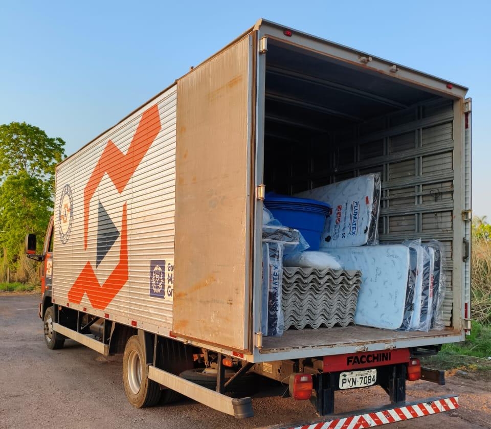 Defesa Civil de MT envia materiais e apoio tcnico para Porto dos Gachos aps vendaval