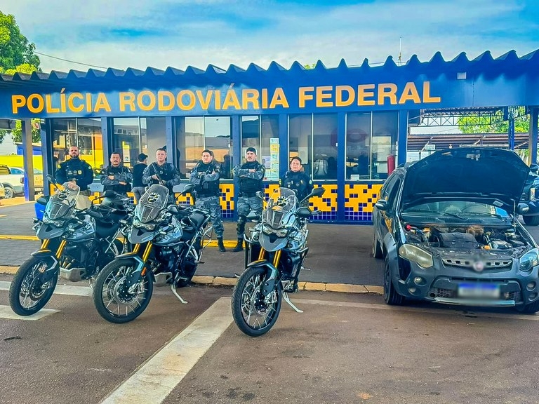 Ao integrada entre PRF e Fora Ttica resulta na apreenso de carro clonado em Rondonpolis