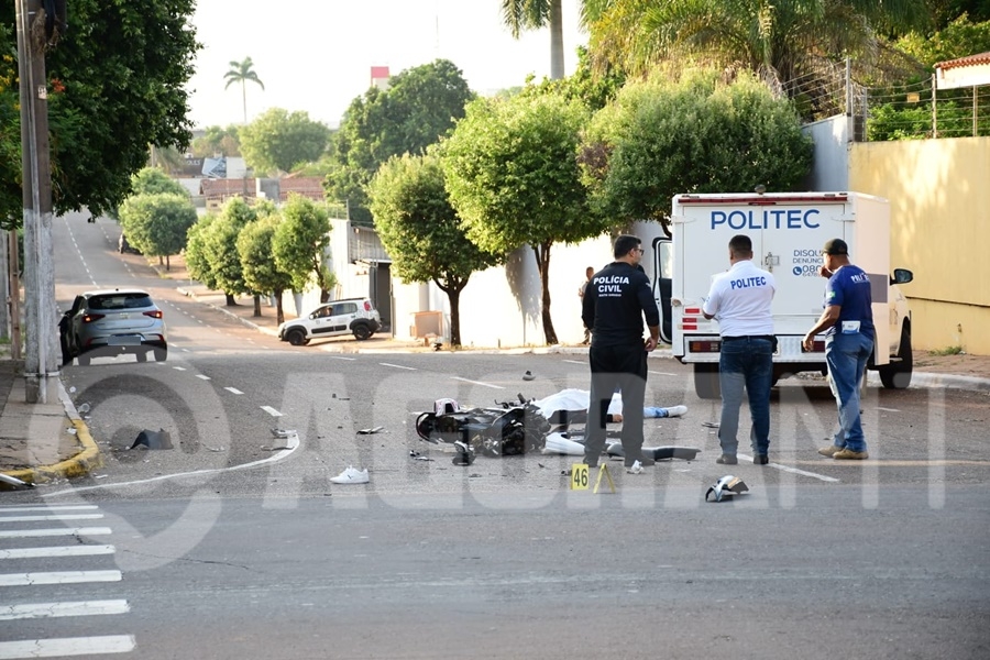 Motociclista morre em coliso com carro conduzido por motorista embriagado e sem habilitao em Rondonpolis