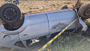 Motorista morre aps capotamento de carro na BR-364, entre Jaciara e So Pedro da Cipa (Vdeo)