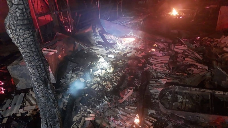 Corpo carbonizado � encontrado ap�s inc�ndio em resid�ncia na zona rural de Jaciara