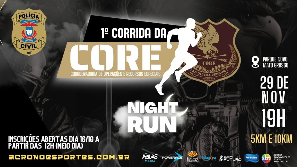 Polcia Civil abre inscries para a 1 Corrida da Core