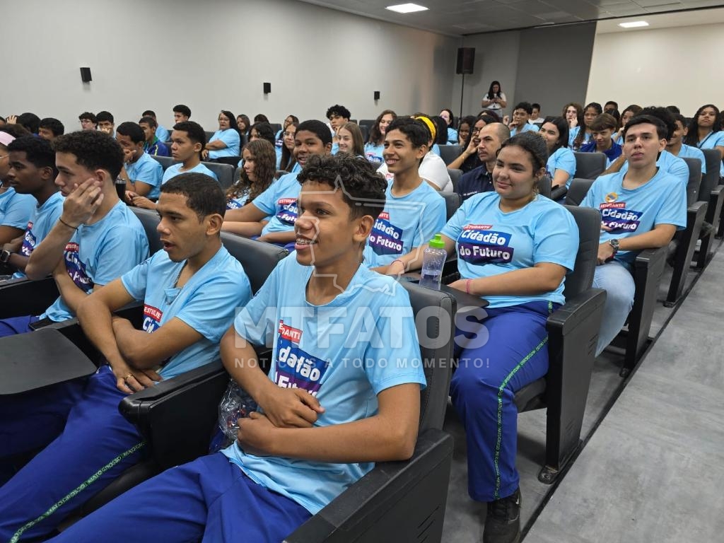 Alunos participam de palestra sobre cidadania fiscal e oficina de produo de vdeos do projeto Estudante  Cidado do Futuro