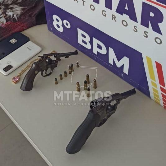 Homem  preso e adolescente apreendido pela PM aps roubo  residncia em Alta Floresta