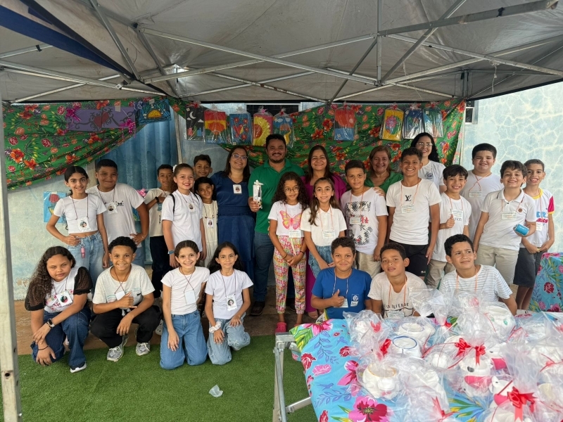 Educa��o empreendedora transforma rotina de alunos da Escola Monteiro Lobato em Juscimeira