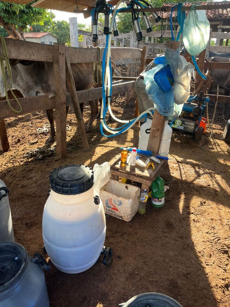 Pol�cia Civil e Vigil�ncia Sanit�ria combatem o com�rcio irregular de leite e derivados em Ros�rio Oeste