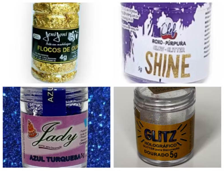 Anvisa suspende quatro marcas de glitter ap�s identificar uso irregular em alimentos