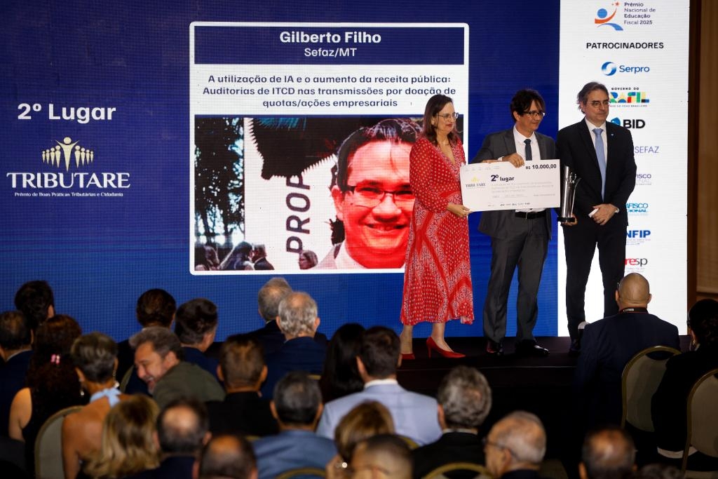 Mato Grosso � vice-campe�o do Pr�mio Tributare 2025 com projeto inovador da Sefaz
