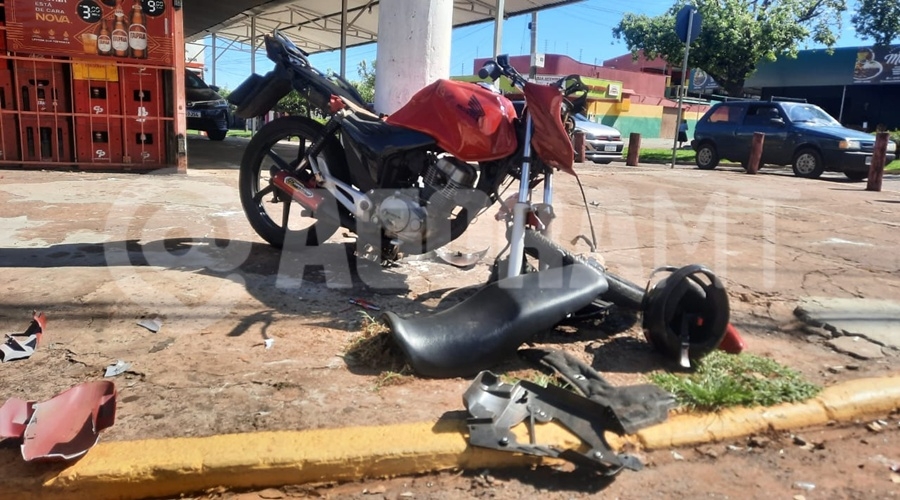 Motociclista de 19 anos fica gravemente ferido e motorista � preso por embriaguez ap�s colis�o em Rondon�polis