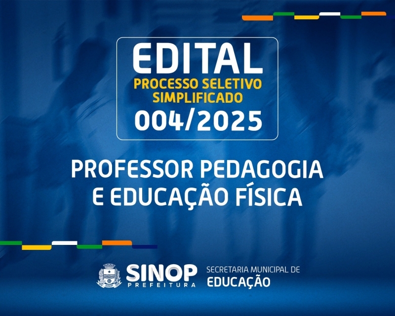 Prefeitura de Sinop encerra amanh� as inscri��es do seletivo com 351 vagas para professores