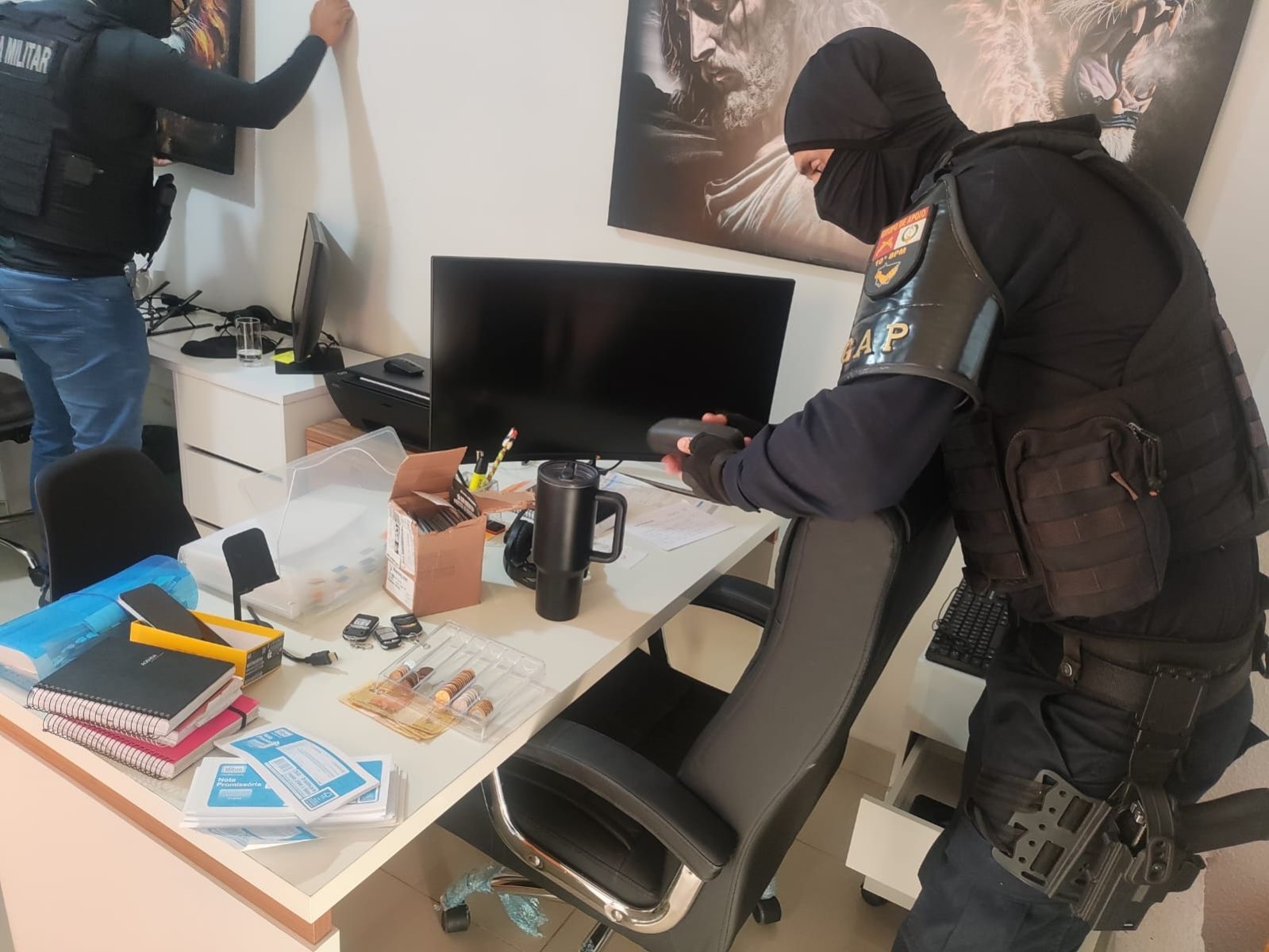 Gaeco desencadeia Opera��o �Fides Fracta� contra grupo criminoso formado por policiais militares em MT e GO