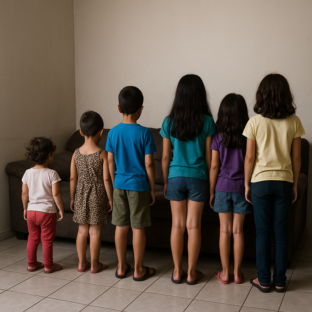 Seis crian�as s�o encontradas sozinhas em sobrado e m�es acabam presas 