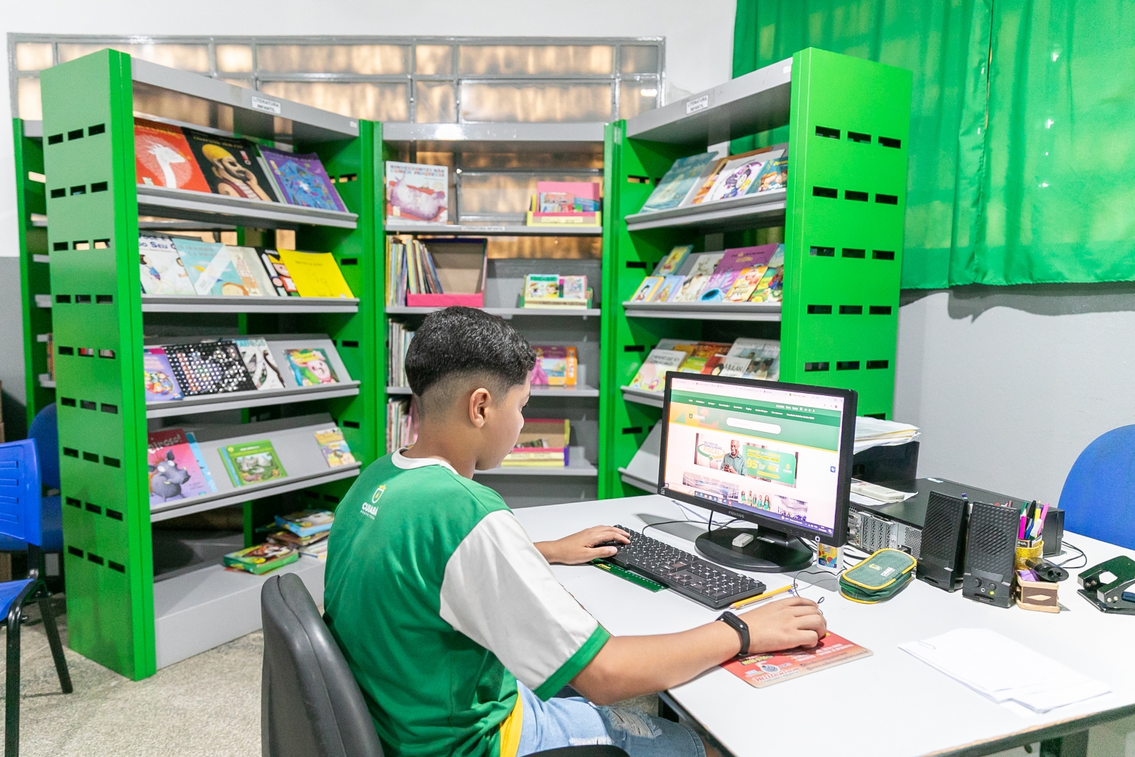 Terceira melhor escola de Cuiab� atribui desempenho ao trabalho coletivo dos professores