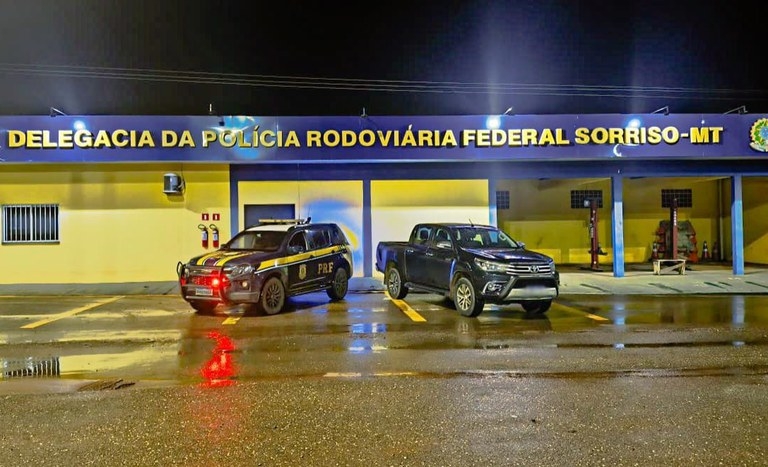 PRF apreende caminhonete com sinais de adultera��o em fiscaliza��o na BR-163