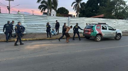 Confus�o em rua de V�rzea Grande acaba com quatro homens presos pela Guarda Municipal