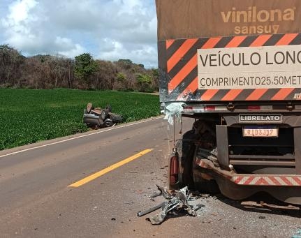 Trag�dia na regi�o de Quer�ncia: m�e e dois filhos morrem ap�s colis�o com caminh�o