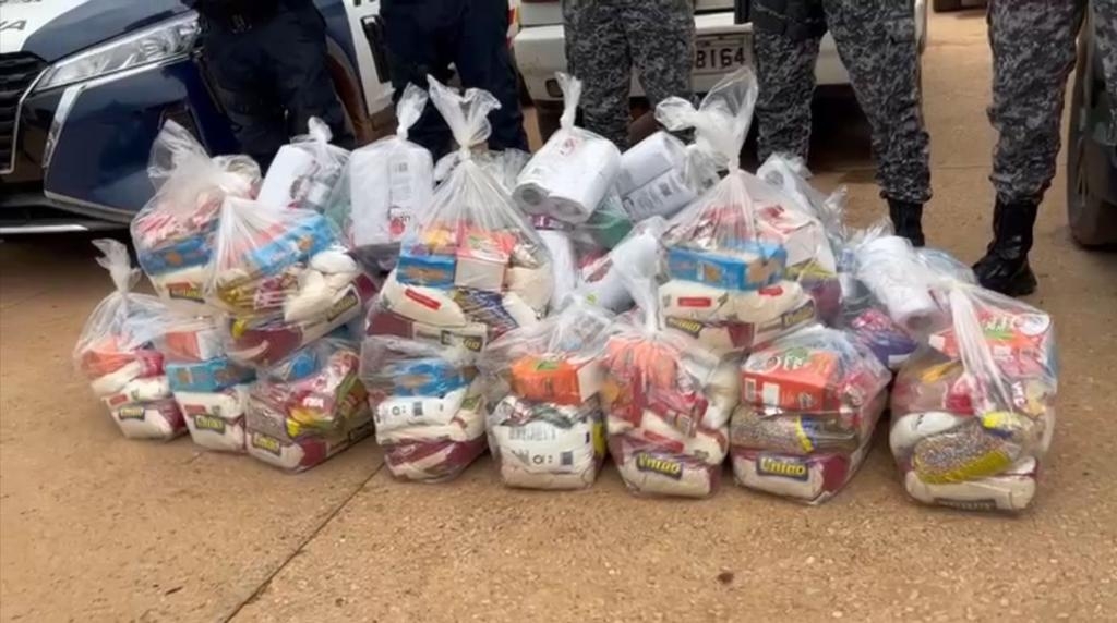 Adolescente � conduzido pela Pol�cia Militar com 25 cestas b�sicas de fac��o criminosa em C�ceres