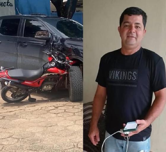 Motociclista morre ap�s colis�o com caminhonete em avenida de Alta Floresta
