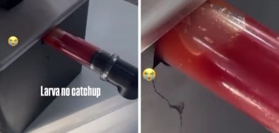 Consumidora encontra larvas em dispenser de ketchup do McDonald�s em Cuiab�