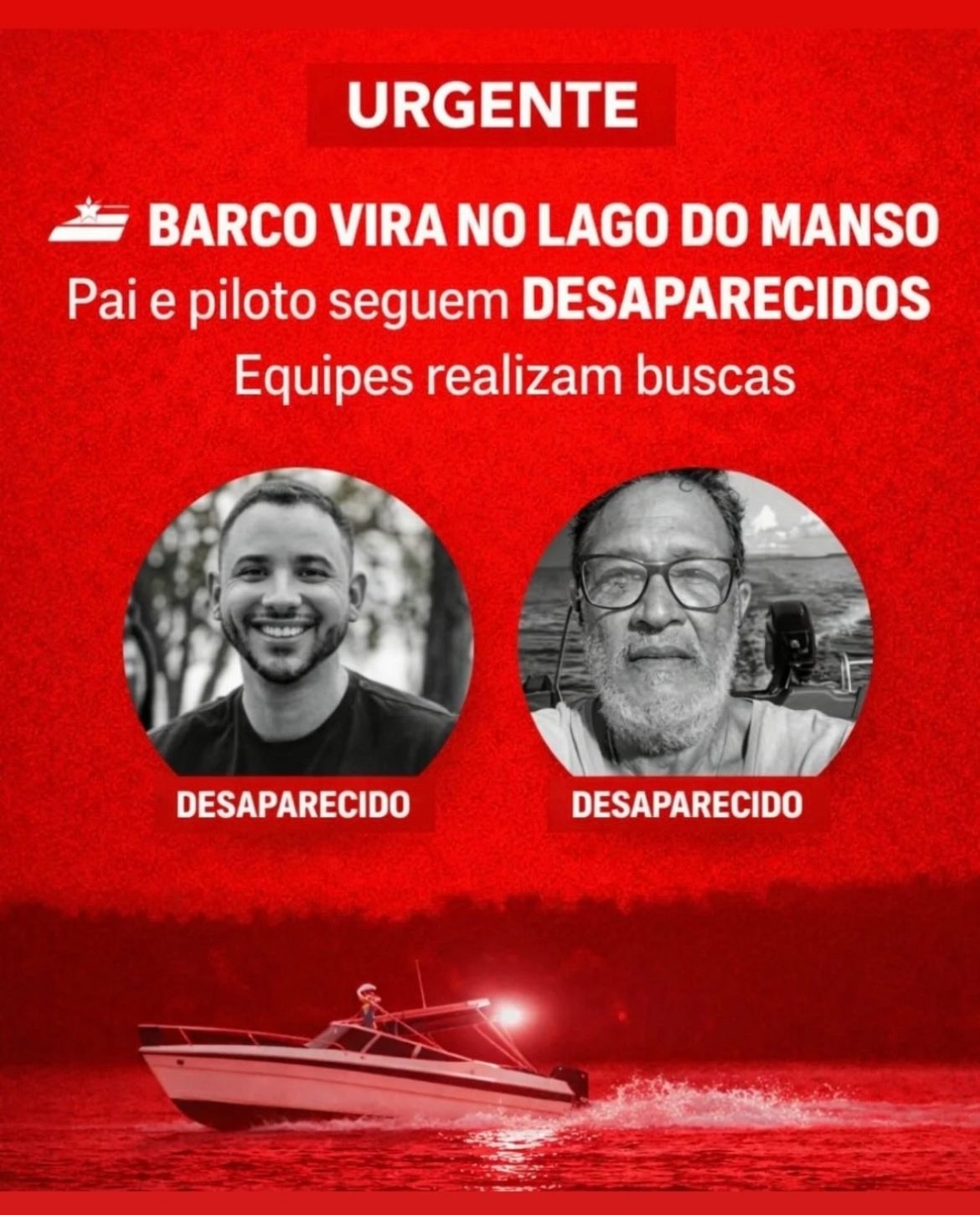 Terceiro dia de buscas mobiliza aeronaves e sonar ap�s naufr�gio no Lago do Manso