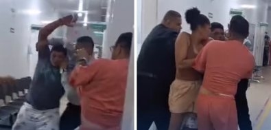 Casal embriagado agride profissionais de sa�de dentro de UPA em MT(V�deo)