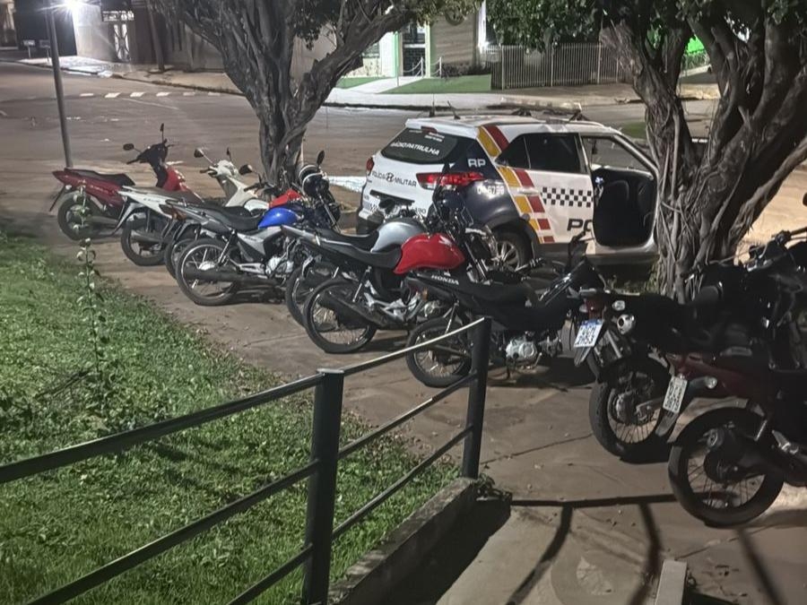 Pol�cia Militar apreende 12 motos e registra 121 infra��es durante �rolezinho� em Jaciara
