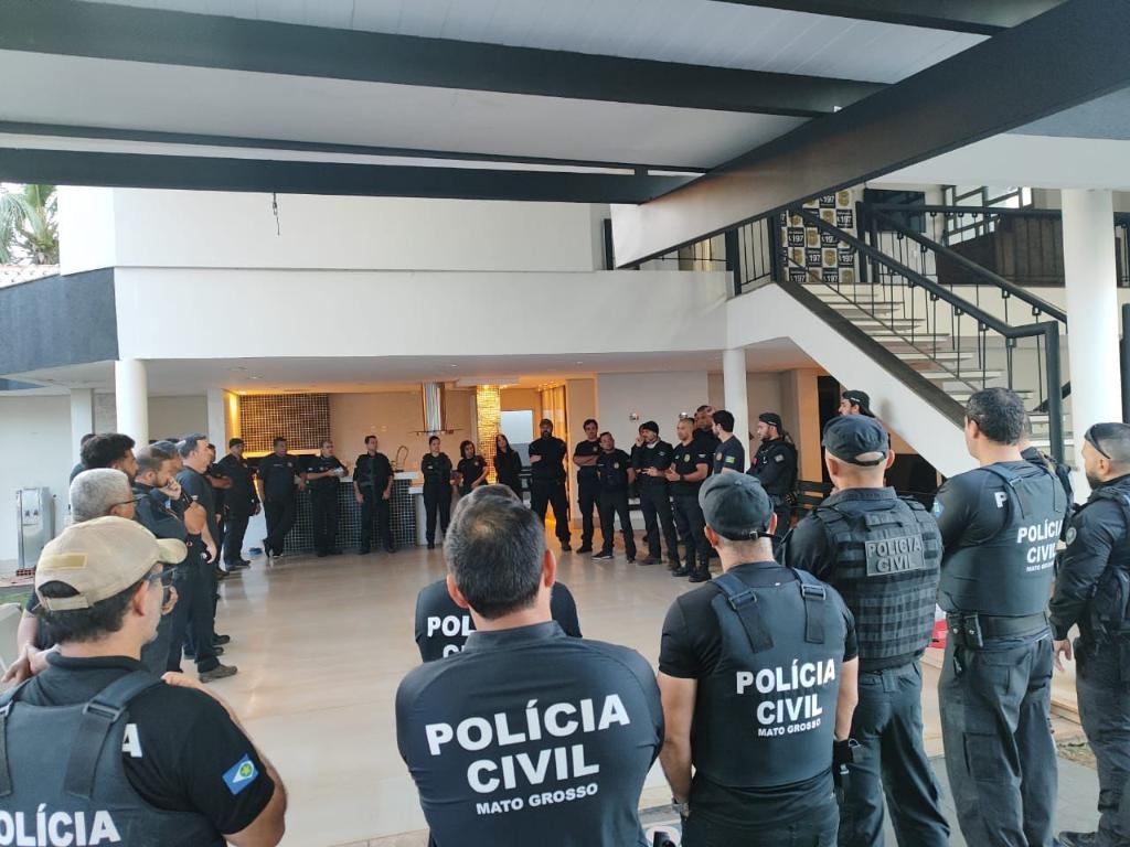 Pol�cia Civil de MT cumpre dez mandados de pris�o contra crimes de estelionato em apoio a Pol�cia Civil de GO