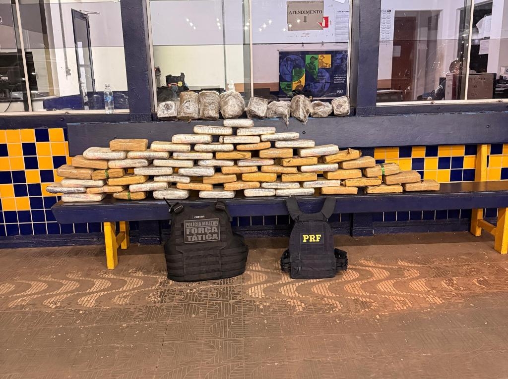 A��o integrada da For�a T�tica e PRF apreende 73 quilos de supermaconha em Rondon�polis