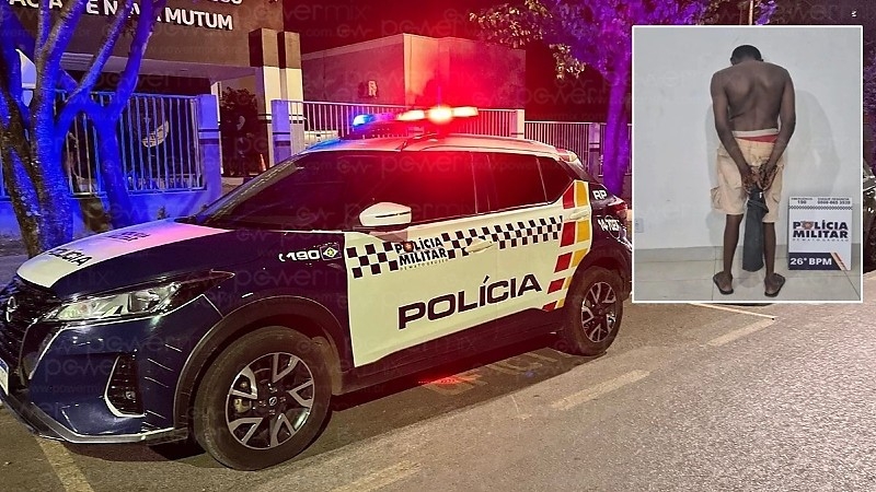 Homem embriagado amea�a a pr�pria m�e e acaba preso em Nova Mutum