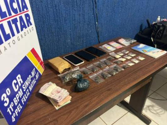 Duas pessoas s�o presas em flagrante por tr�fico de drogas no interior de MT