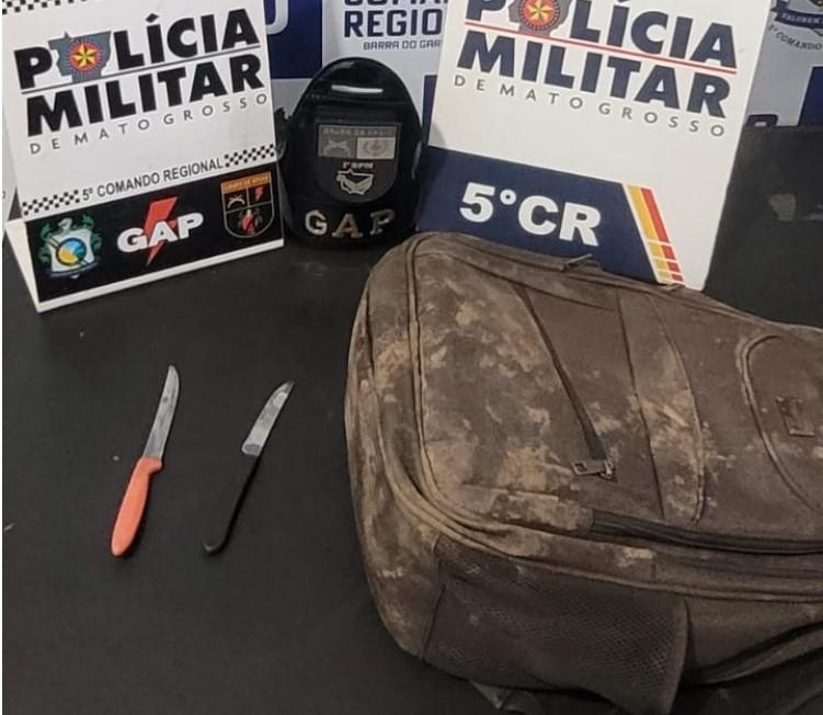 Suspeito por tentativa de homic�dio � preso em flagrante pela Pol�cia Militar
