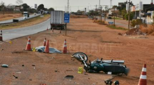 Motociclista morre em acidente na BR-364 em Rondon�polis