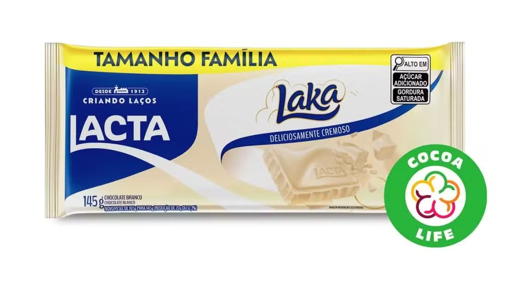 Anvisa suspende lote do Chocolate Branco Laka por falha na rotulagem