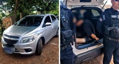Dupla armada rende mulher e rouba carro nas proximidades de hospital em Cuiab�